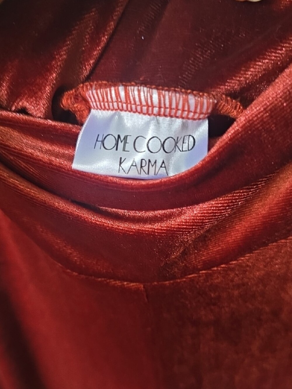 Home Cooked Karma Velvet Flare Pants In Rusr - Picture 2 of 3